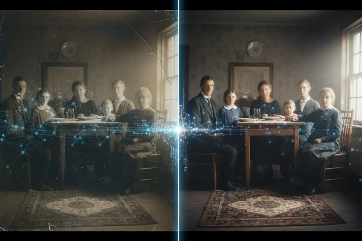 Улучшение старых фото с помощью нейросети